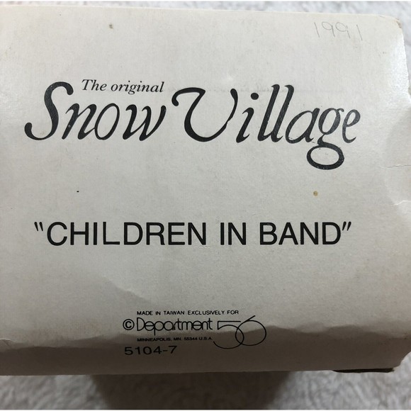 Department 56 The Original Snow Village “Children In Band” #5104-7 Christmas - Picture 8 of 13